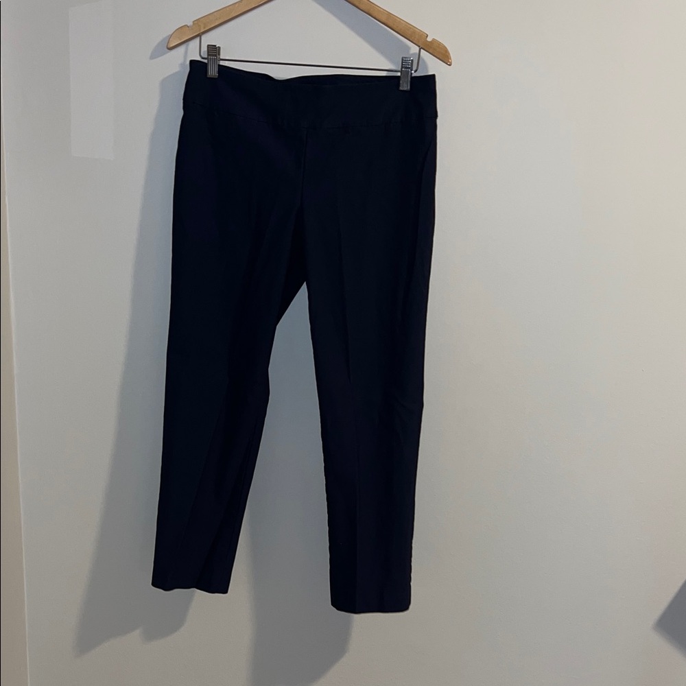 NIC+ZOE Women's Navy Straight Leg Pants